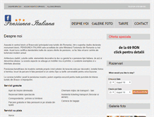 Tablet Screenshot of pensiunea-italiana.ro